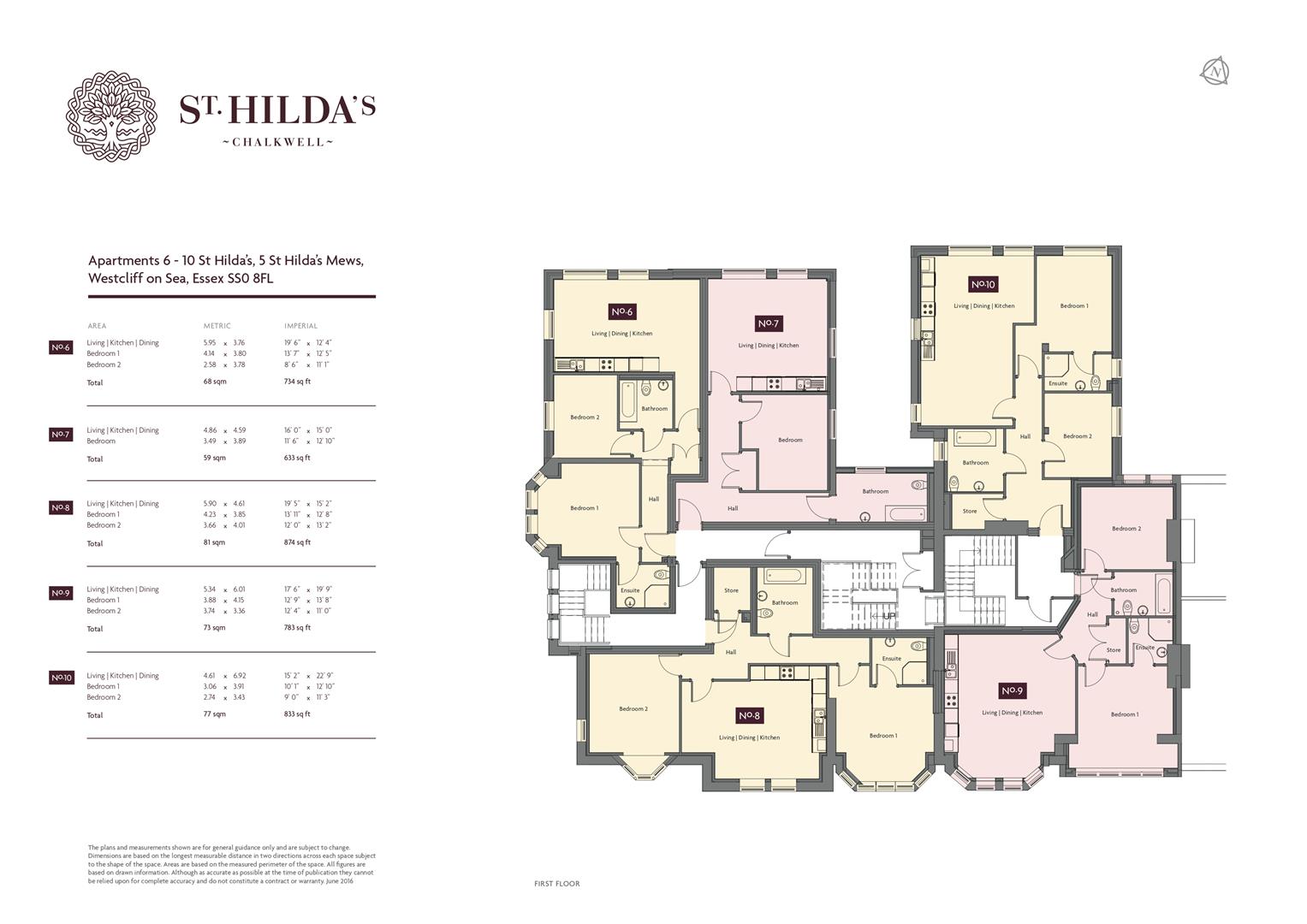 St Hildas First Floor Floorplan